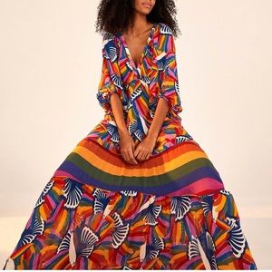 Farm Rio Rainbow Toucan Dress - Never Worn
